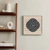 "Striped Knot 1" - Art Print in Black by Kissyfish - In a Room