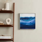 "rolling surf I" - Art Print in Teal blue by Teodora Guererra - In a Room