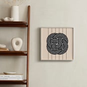 "Striped Knot 2" - Art Print in Black by Kissyfish - In a Room