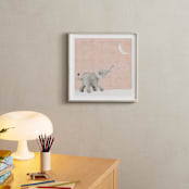 "Moon Balloon Too" - Art Print in Blush moon by Maja Cunningham - In a Room