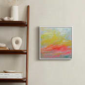 "Summer Clouds" - Art Print in Hot Pink by Lindsay Megahed - In a Room