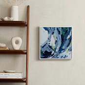 "Verdant Wave " - Art Print in Sea Blue by Katie Craig - In a Room