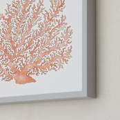 "Painted Coral" - Art Print in Coral by Natalie Groves - Frame Close-up