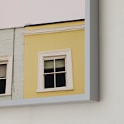 "Candy House no. 5" - Art Print in Lemon by Everett Paper Goods - Frame Close-up