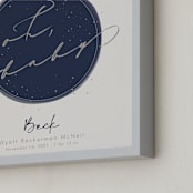 "Stardust Planet" - Personalized Art Print in Stardust by Kennedi Shaw - Frame Close-up