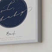 "Stardust Planet" - Personalized Art Print in Stardust by Kennedi Shaw - Frame Close-up
