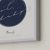 "Stardust Planet" - Personalized Art Print in Stardust by Kennedi Shaw - Frame Close-up