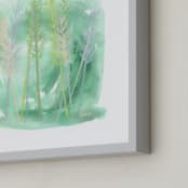 "Botanical Grasses" - Art Print in Mint by Hettie Roberts - Frame Close-up