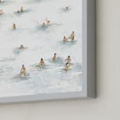 "To the beach" - Art Print in blue sea by Lulaloo - Frame Close-up