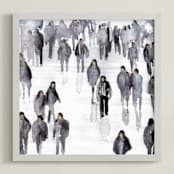 "Legal aliens" - Art Print in Office grey by Lulaloo - Framed