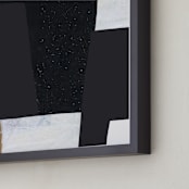 "Layered up - Yesterday" - Art Print in Onyx by Jaqui Falkenheim - Frame Close-up