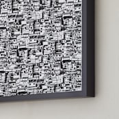 "Hillside" - Art Print in Ink by Elizabeth Kunkle - Frame Close-up