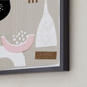 "Associate 1" - Art Print in Modern neutrals by Francesca Iannaccone - Frame Close-up