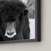 "Winter's Soul" - Art Print in Onyx by Leslie Le Coq - Frame Close-up