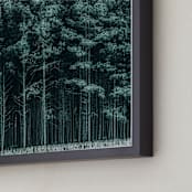 "through the trees" - Art Print in Pine by Keely Norton Owendoff - Frame Close-up
