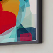 "Harmony II" - Art Print in White by Carmen Guedez - Frame Close-up