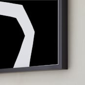 "Magnetic Field 1S" - Art Print in Black and White by Jaime Derringer - Frame Close-up