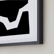 "Magnetic Field 2S" - Art Print in Black and White by Jaime Derringer - Frame Close-up