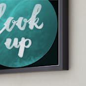 "look up 0" - Art Print in sky foam by blackwhite press - Frame Close-up