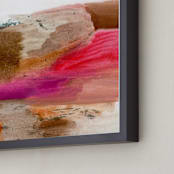 "Pink Desert" - Art Print in Desert hot pink by Mande Calhoun - Frame Close-up