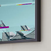 "Urban Decay 02" - Art Print in Sky Blue by Augusto Paolo Bringas Dizon - Frame Close-up