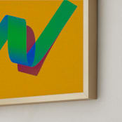 "Twist" - Art Print in Yellow Twist by Andrew McClintock - Frame Close-up