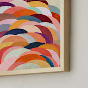"Discus" - Art Print in Sunset by melanie mikecz - Frame Close-up