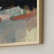 "Summerland III" - Art Print in Coffee by Jennifer Daily - Frame Close-up