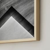 "Shadow Geometry #2" - Art Print in Shades Grey by Van Tsao - Frame Close-up