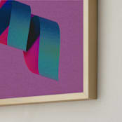 "Twirl" - Art Print in Purple Twirl by Andrew McClintock - Frame Close-up