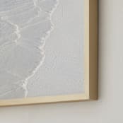 "White Water " - Art Print in White ocean waves by Lisa Sundin - Frame Close-up