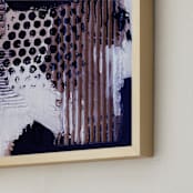 "Trip" - Art Print in mauve by Amanda Phelps - Frame Close-up