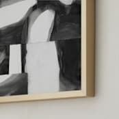 "Construct 1" - Art Print in Black and White by Ashleigh Ninos - Frame Close-up