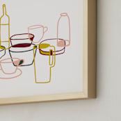 "Life as a Still" - Art Print in Multi by Jaqui Falkenheim - Frame Close-up