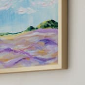 "Valensole" - Art Print in Lavender by Sarah Finkel - Frame Close-up