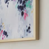 "Garden Walk No. 1" - Art Print in Slate Blue by Holly Whitcomb - Frame Close-up