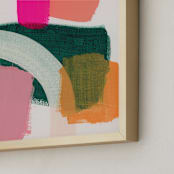 "Summer Highlights" - Art Print in Hot Pink by Lindsay Megahed - Frame Close-up