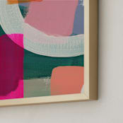"Summer Highlights 2" - Art Print in Hot Pink by Lindsay Megahed - Frame Close-up