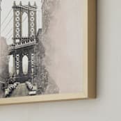 "Come of Age " - Art Print in Blush by Jayna B - Frame Close-up