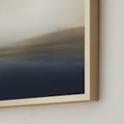 "Morning in the Mountains" - Art Print in Misty Blue by Karen Kaul - Frame Close-up