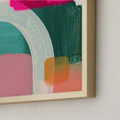 "Summer Highlights 3" - Art Print in Hot Pink by Lindsay Megahed - Frame Close-up