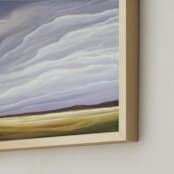 "Lens Clouds" - Art Print in Lavender Haze by Mya Bessette - Frame Close-up