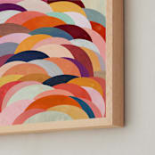 "Discus" - Art Print in Sunset by melanie mikecz - Frame Close-up