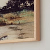 "George II" - Art Print in Tan by Mande Calhoun - Frame Close-up