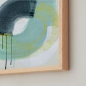 "equipoise" - Art Print in Sea Foam Green by Kirsta Benedetti - Frame Close-up