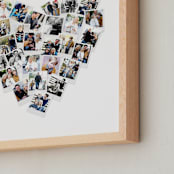 "Heart Snapshot Mix® Photo Art" - Framed Photo in White by Minted - Frame Close-up