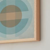 "Aperture" - Art Print in Taupe by Jennifer Morehead - Frame Close-up