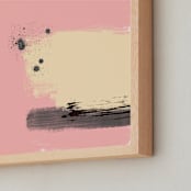 "Think Pink" - Art Print in Blush Pink by Juliana Zimmermann - Frame Close-up