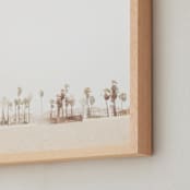 "Stormy Palms" - Art Print in warm storm by Kamala Nahas - Frame Close-up