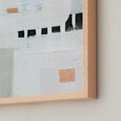 "Playground" - Art Print in Ivory by Jaqui Falkenheim - Frame Close-up